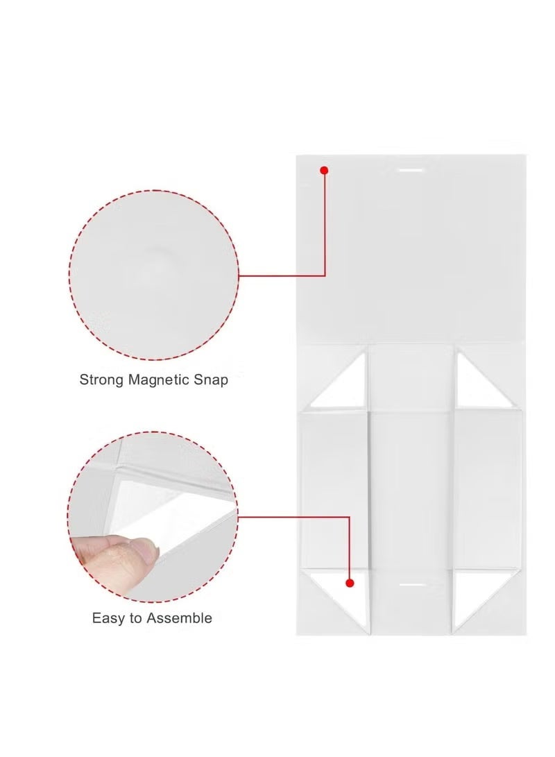 Luxury Magnetic Gift Box, White Large Gift Box with Ribbon,Folding Gift Boxes for Presents With Lid, Suitable for Festival, Birthday, Anniversary, etc.(32×27×9.5cm) - Image 3