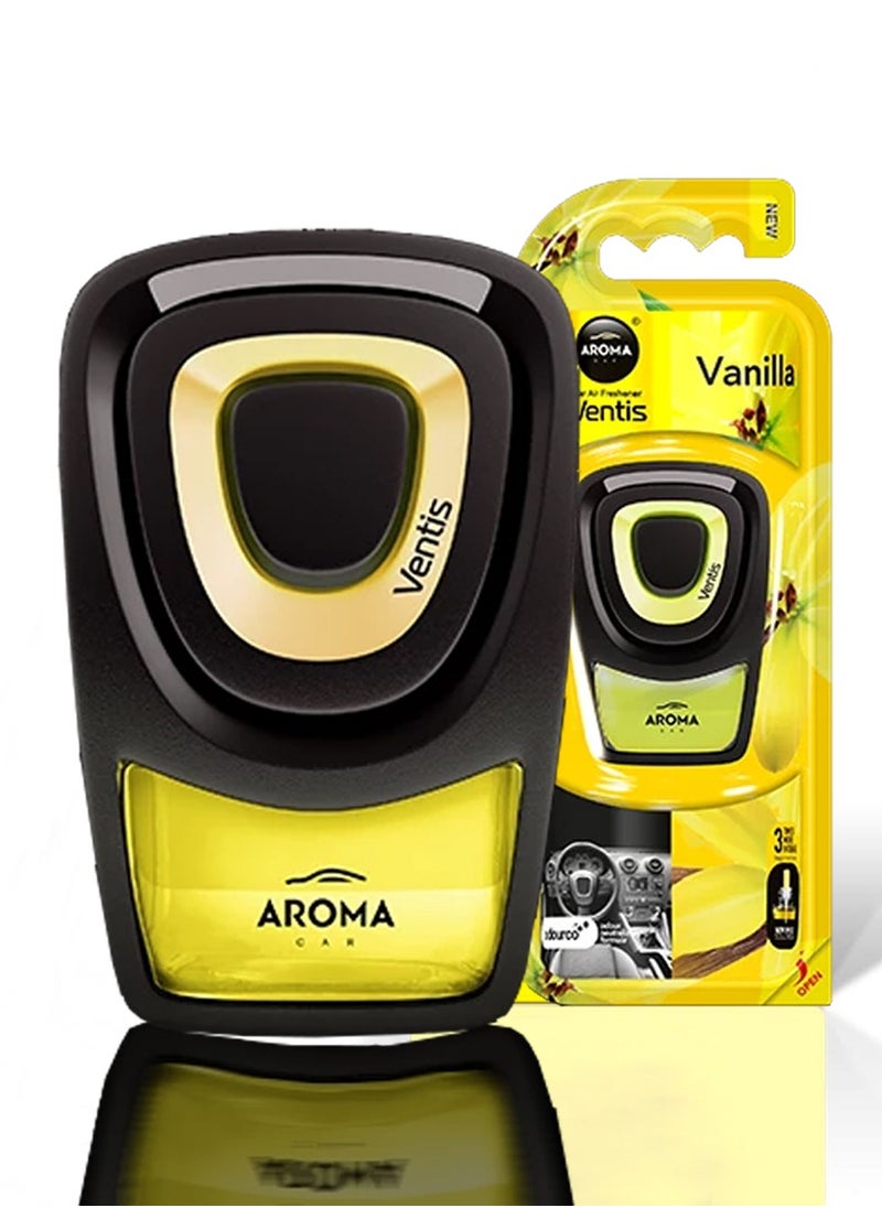 Aroma - Refreshing Car Air Freshener 3 Times More Intense Air Freshener Aroma Ventis Vanilla - Image 1