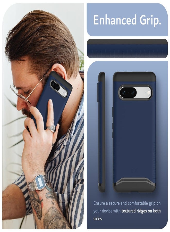 توديا جراب TUDIA DualShield مصمم خصيصًا لهاتف Google Pixel 7، [دمج] غطاء حماية مزدوج الطبقات مقاوم للصدمات، بمواصفات عسكرية، نحيف ومتين، لهاتف Pixel 7 (ذهبي وردي) - Image 4