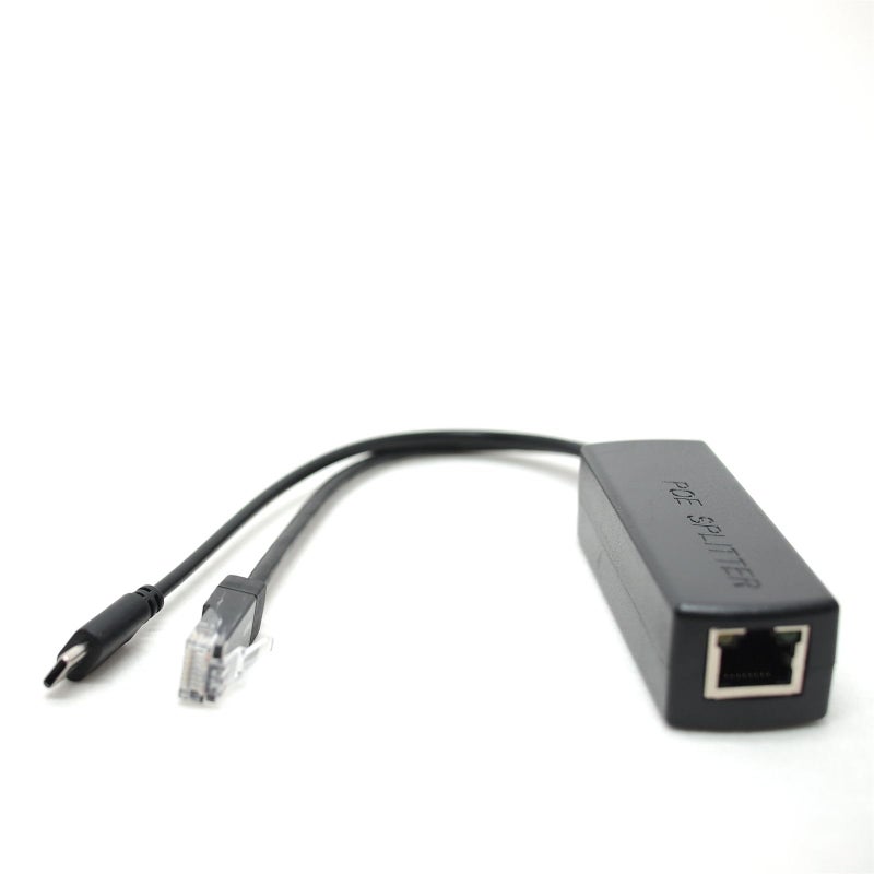 DSLRKIT Gigabit USB Type C Active PoE Splitter 48V to 5V IEEE802.3af Power Over Ethernet for Raspberry Pi 4 4B - Image 3