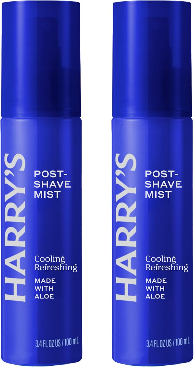 Harrys Post Shave Mist AlcoholFree Formula made with Aloe Eucalyputus and Tea Tree 100ml Pack of 2