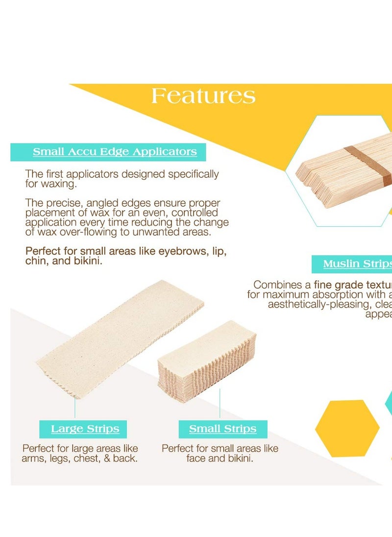 GiGi GIGI Waxing Essentials, Applicators & Muslin Strips for Face & Body  - Image 2