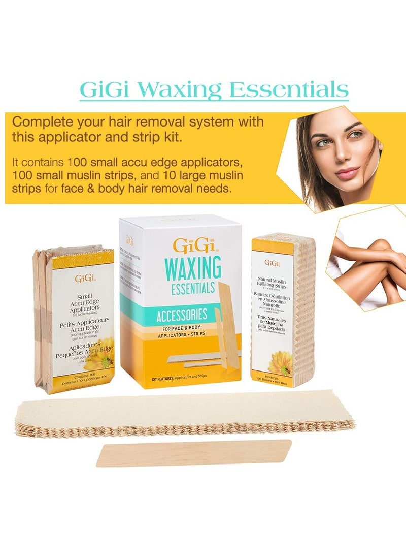 GiGi GIGI Waxing Essentials, Applicators & Muslin Strips for Face & Body  - Image 3