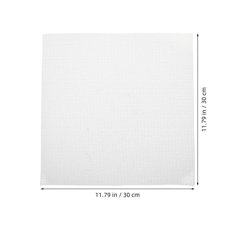 ألواح سيليكون شبكية بيضاء قابلة للتنفس 30x30 سم للضغط، ألواح لحياكة اللحف ولصق الخياطة والحرف اليدوية - Image 3