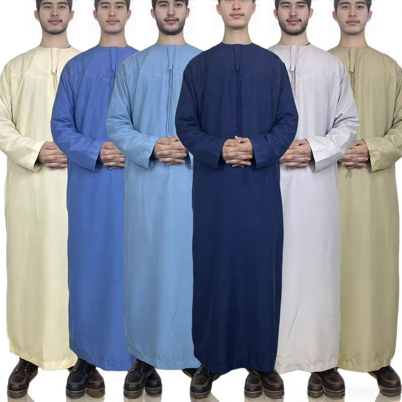 ثوب رجالي طويل بألوان ومقاسات متعددة - Image 4