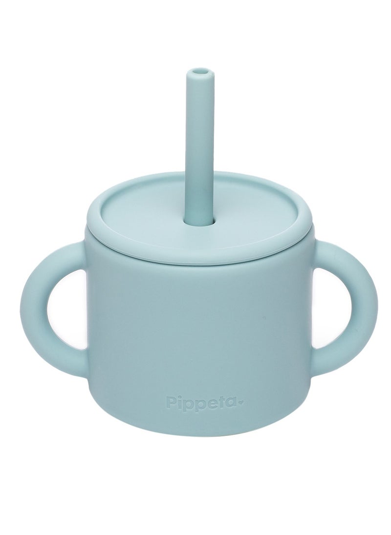 Pippeta Silicone Cup Plus Straw Non Toxic, Suitable From 6 Months And Above - Sky Blue - pzsku/Z4285BEC83A10E9C969B5Z/45/_/1703750833/892b3495-3731-4686-9bfa-80150216fffd