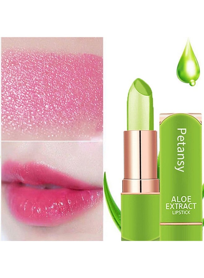 Petansy 3 Packs Aloe Vera Lipstick, Lips Moisturizer Long Lasting Nutritious Lip Balm Magic Temperature Color Change Lip Gloss-Set(A) - Image 5