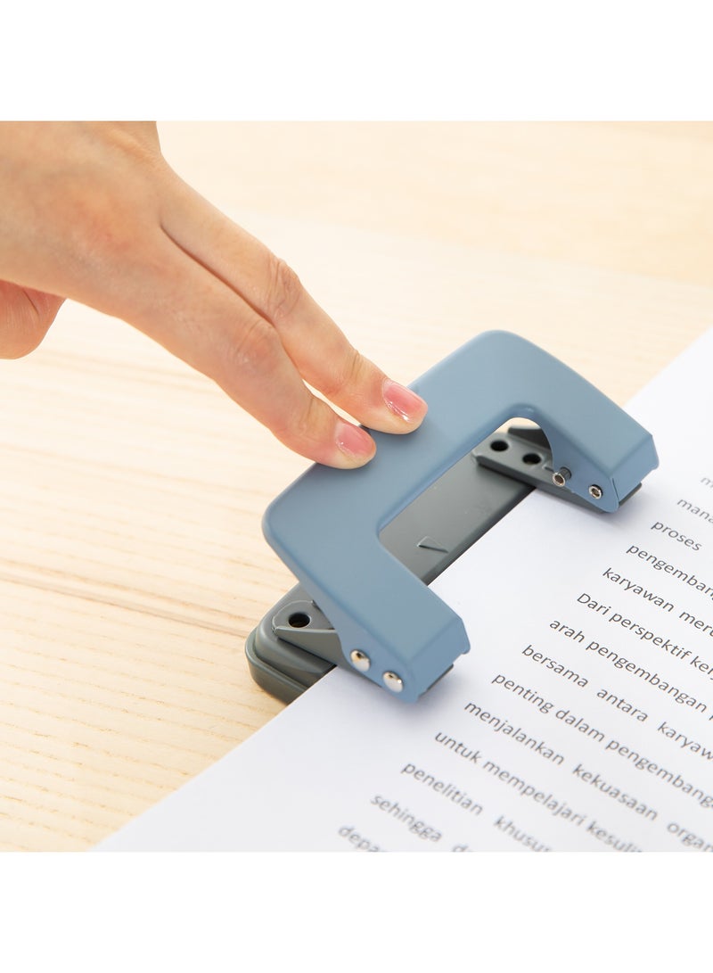 Deli E0101 Punch - 10 Sheets, 80mm, Φ6mm, White/Blue - Image 3