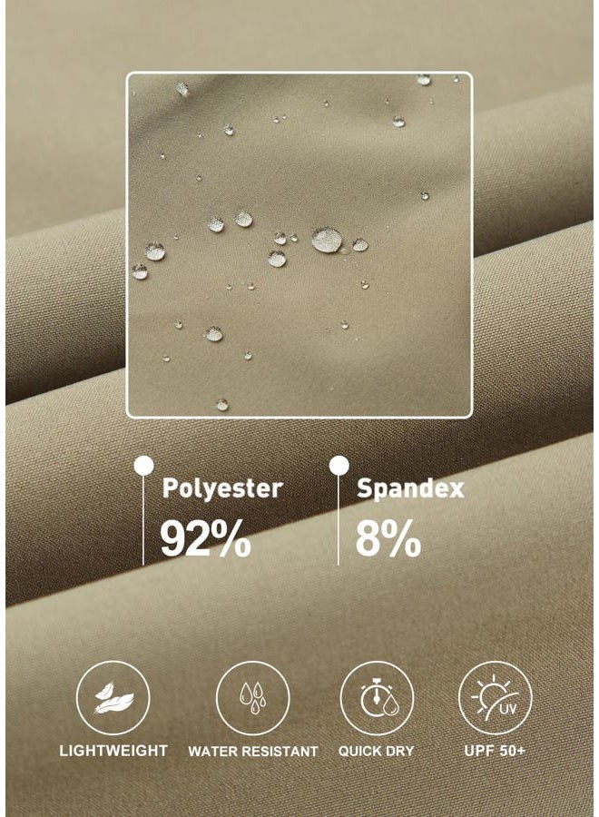 Libin Women's Cargo Joggers Lightweight Quick Dry Hiking Pants Athletic Workout Lounge Casual Outdoor, 01-pants-khaki, L - Image 5