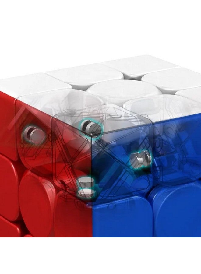 D ETERNAL D ETERNAL MoYu Meilong Magnetic Cube 3x3 3M Stickerless Magic Speed Magnet Cube Puzzle Game Toy for Kids Boys & Girls, Multicolor - Image 4