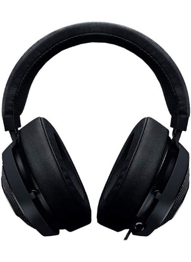Generic - Gaming Headset: Lightweight aluminum frame - retractable noise isolating microphone - for PC, PS4, PS5, Switch, Xbox One, Xbox Series, mobile devices - 3.5mm headphone jack - Classic black - Image 1