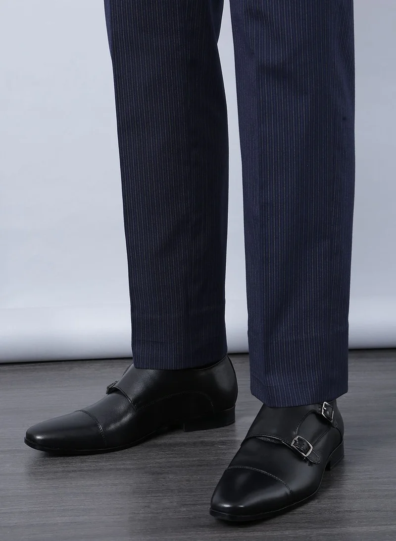 Hush Puppies Leather Monk Strap Shoes