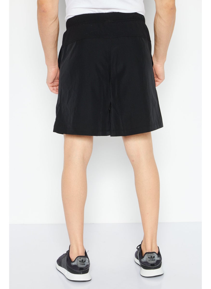 Reebok Men Sportswear Fit Brand Logo Training Short, Black  - Image 3