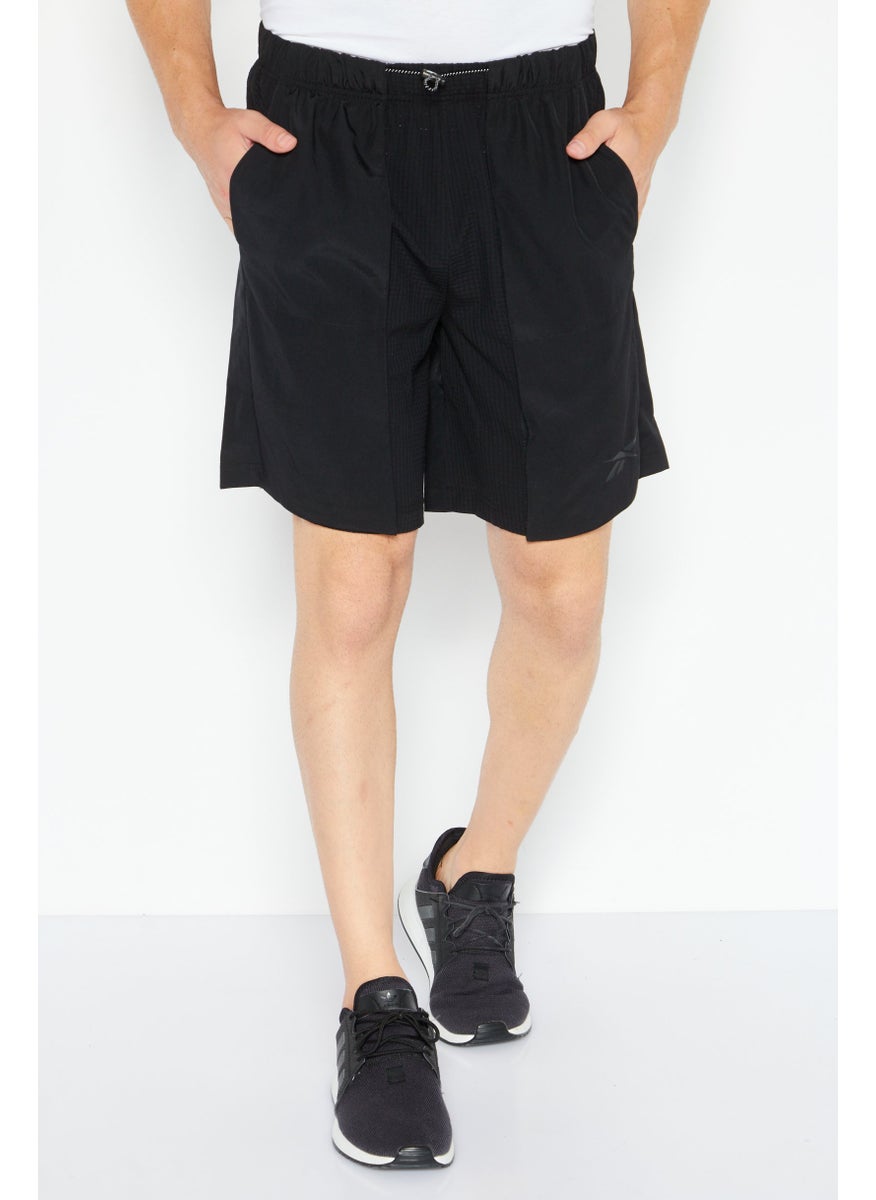Reebok Men Sportswear Fit Brand Logo Training Short, Black  - Image 1