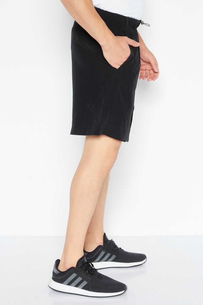Reebok Men Sportswear Fit Brand Logo Training Shorts, Black - Image 4