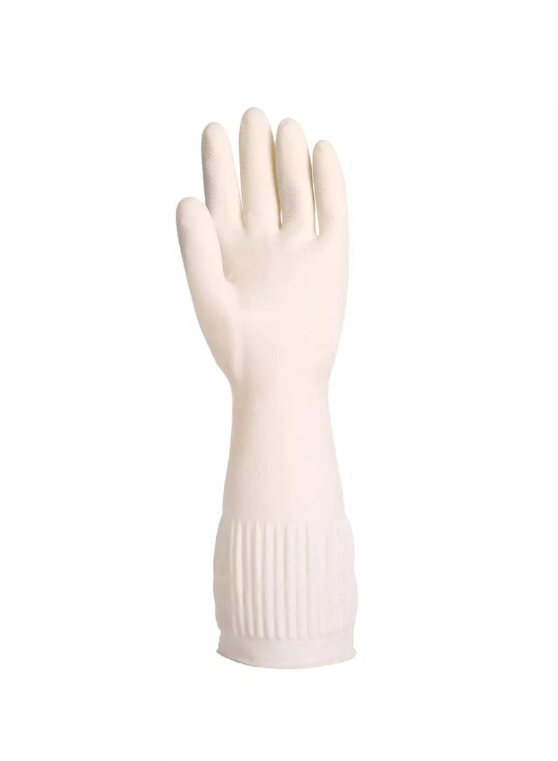 1pair Solid Color Dishwashing Gloves - Image 1
