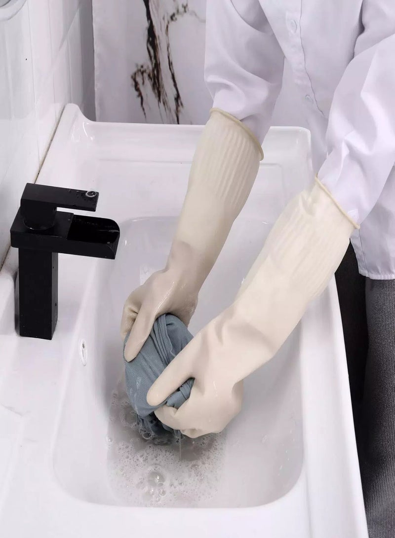 1pair Solid Color Dishwashing Gloves - Image 3