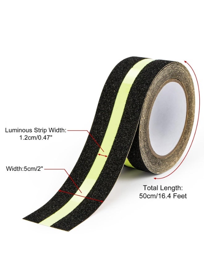 Anti Skid Tape with Glow in The Dark, Heavy Duty Stair Safety Strips Non Slip Tape for Outdoor or Indoor Steps, 2 Inch x 16.4 Feet - Image 5