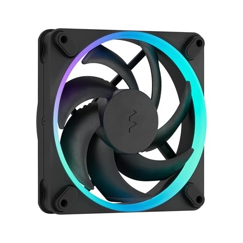 Fractal Design Momentum 12 RGB - Silent PC Case Fan - 120 mm - ARGB Gen 2-16 LEDs - Liquid Crystal Polymer LCP Blades - FDB Fluid Dynamic Bearing - Cooling Performance - Powerful Airflow - Black - Image 1