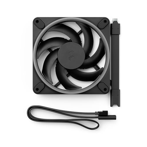 Fractal Design Momentum 12 RGB - Silent PC Case Fan - 120 mm - ARGB Gen 2-16 LEDs - Liquid Crystal Polymer LCP Blades - FDB Fluid Dynamic Bearing - Cooling Performance - Powerful Airflow - Black - Image 4