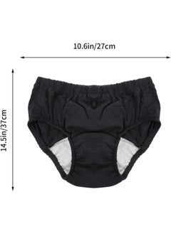 klarako Waterproof Incontinence Underpants Incontinence Briefs Ultra Adult Diapers Pull- on Plastic Pants for Elderly Adult Men Women Dark Grey L  - Image 5