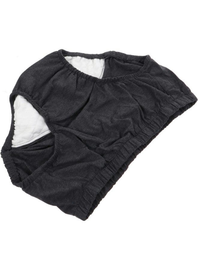 klarako Waterproof Incontinence Underpants Incontinence Briefs Ultra Adult Diapers Pull- on Plastic Pants for Elderly Adult Men Women Dark Grey L  - Image 3