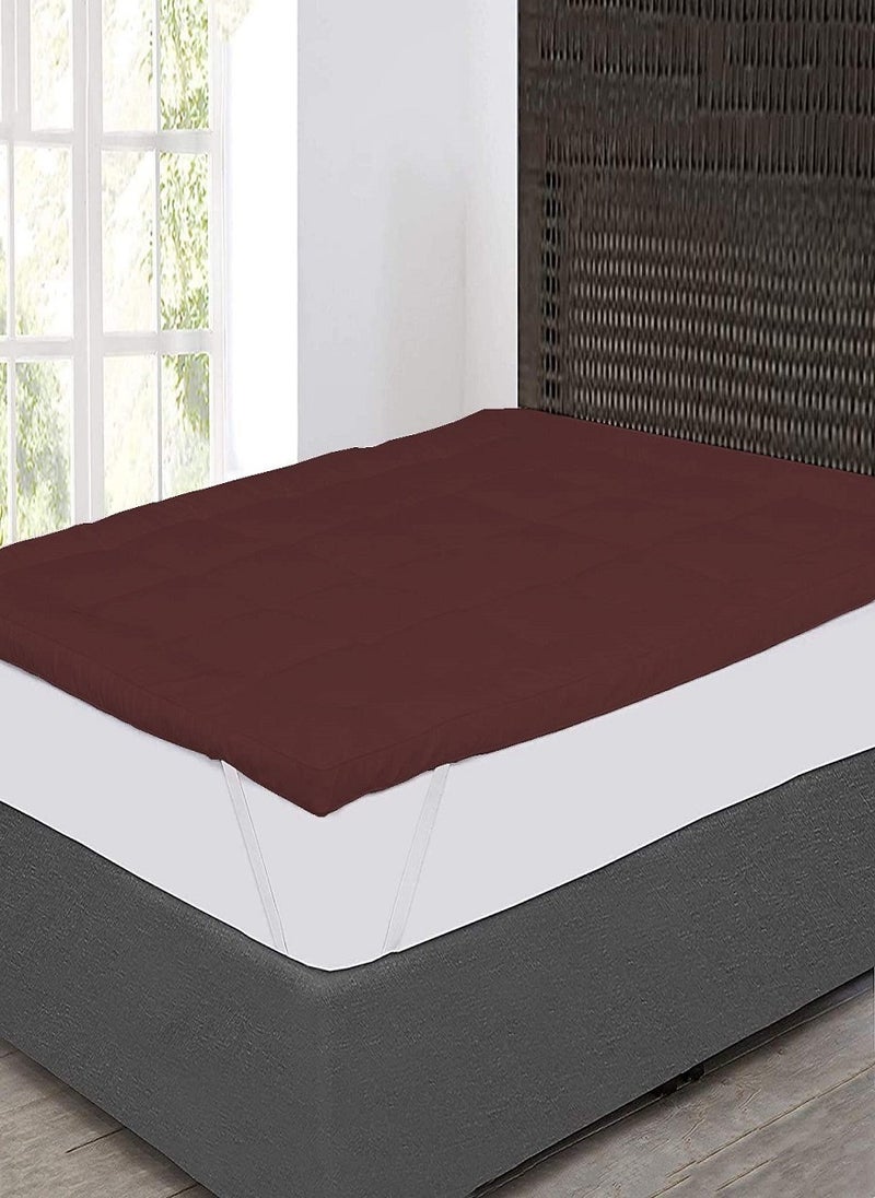 Blueberry Mattress Topper Microfiber Filling Box Design Stiched 4 Corner Elastic 6cm Thick 180x200cm  - Image 1