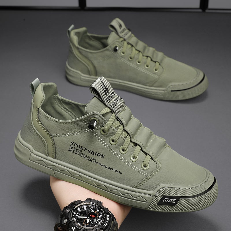 Canvas Men'S Shoes Winter Casual Sneakers Slip-On Ice Silk Cloth Shoes Men'S Trendy Work Shoes Young Boys Thick Sole - Image 3