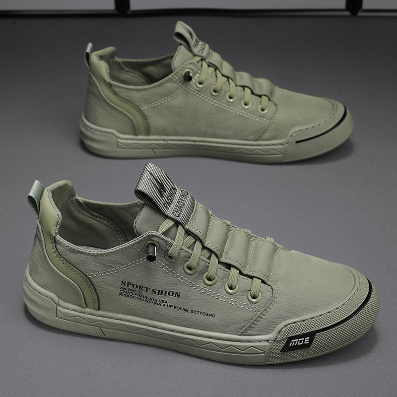 Canvas Men'S Shoes Winter Casual Sneakers Slip-On Ice Silk Cloth Shoes Men'S Trendy Work Shoes Young Boys Thick Sole - Image 2