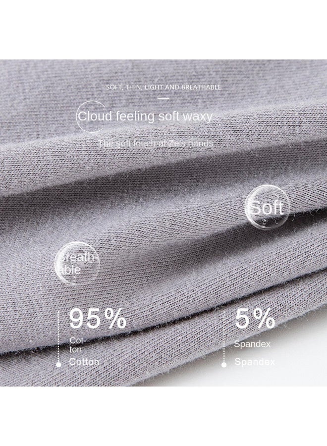 Top melon Cotton Antibacterial Crotch】4 Pairs Of Light Luxury Thin Breathable Men's Underwear For Teen Boys, Boxer Briefs - Image 5
