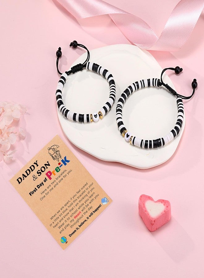 UPROMI First Day of Pre K Preschool Bracelet, Back to School Bracelet Dad and Son Matching Bracelets, Suitable for Ages Three and Up - Image 5