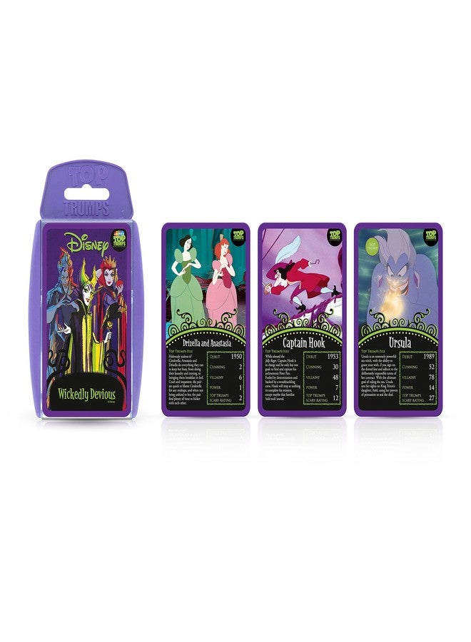Top Trumps Disney's Wickedly Devious Classic Card Game, Play with Maleficent, Jafar, Ursula and Captain Hook in This Educational Pack, Gift and Toy for Boys and Girls Aged 6 Plus - Image 5