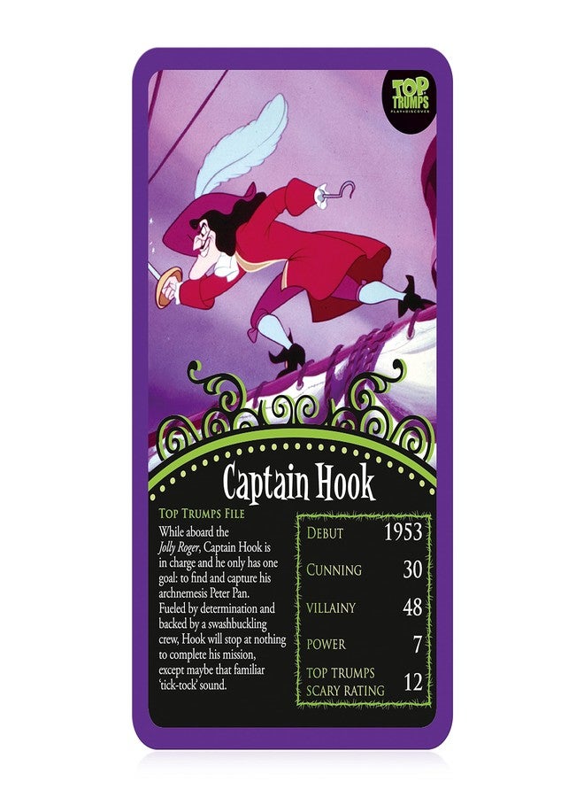 Top Trumps Disney's Wickedly Devious Classic Card Game, Play with Maleficent, Jafar, Ursula and Captain Hook in This Educational Pack, Gift and Toy for Boys and Girls Aged 6 Plus - Image 3