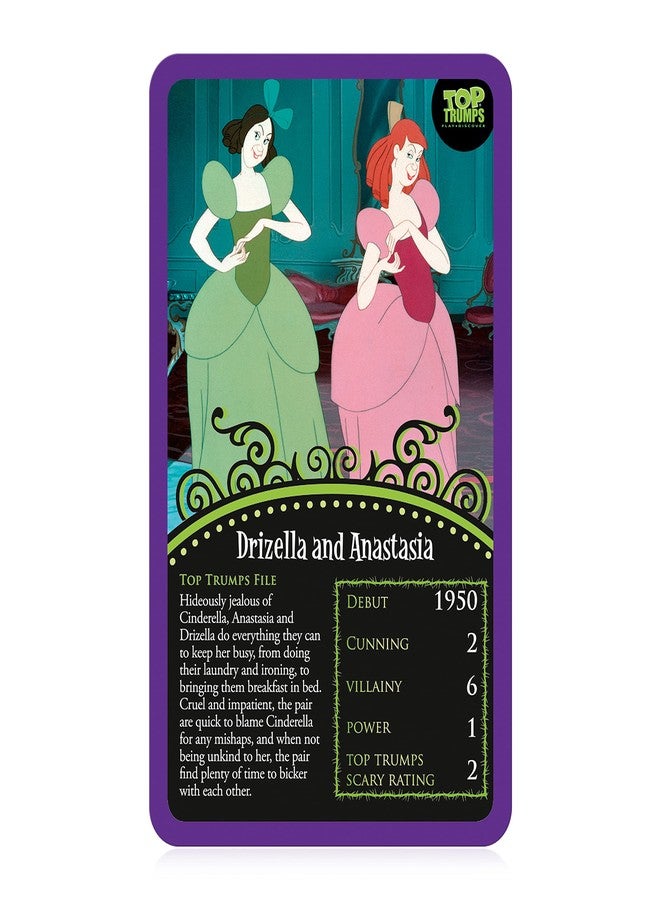 Top Trumps Disney's Wickedly Devious Classic Card Game, Play with Maleficent, Jafar, Ursula and Captain Hook in This Educational Pack, Gift and Toy for Boys and Girls Aged 6 Plus - Image 2