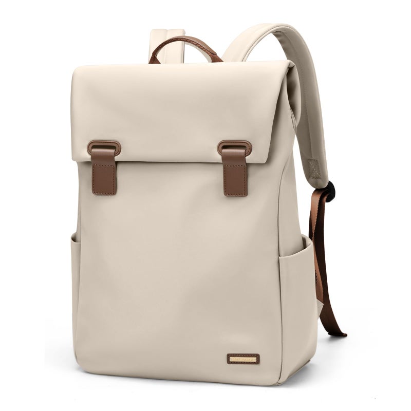 GOLF QUALITYWomen Laptop Backpack Computer Backpacks Carry On Waterproof backpack Fits 15.6Inch Notebook Travel Commute College (Apricot) - Image 1