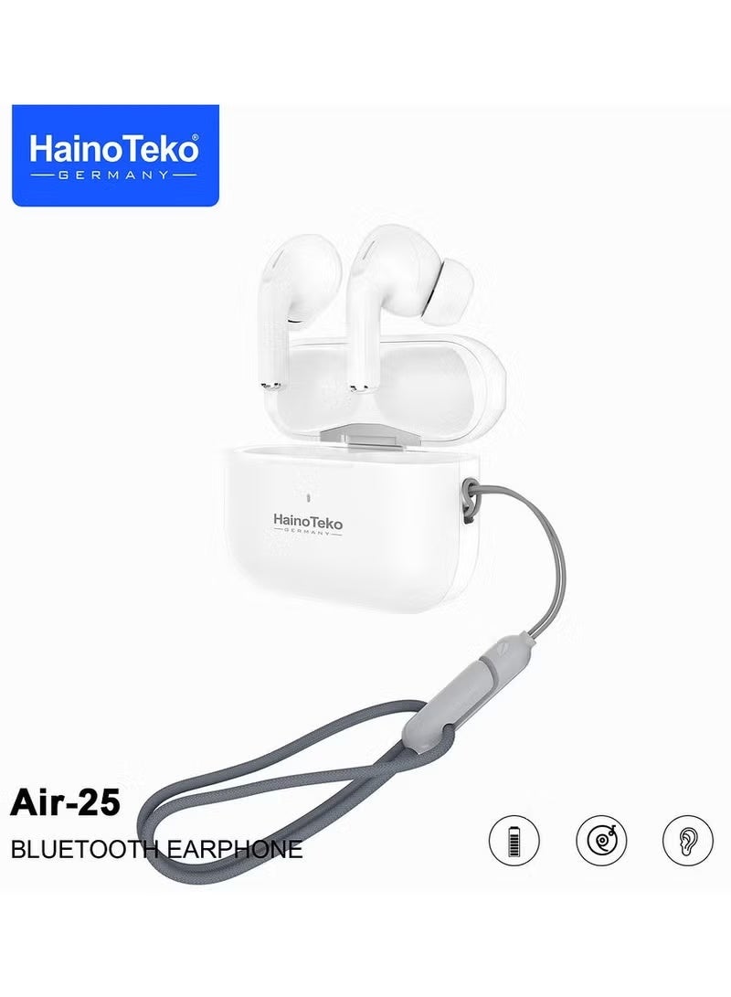 Haino Teko HainoTeko Air-25 True Wireless Bluetooth Earphone | Super Clear Mic, Bass Music Technology, 5.0 Bluetooth, Air25 - Image 3