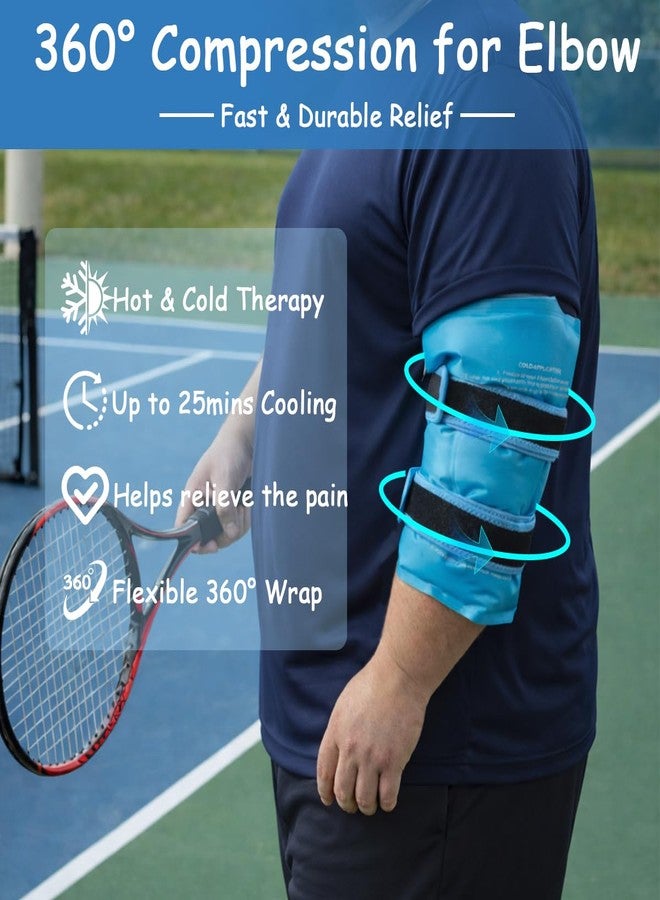 King Mills Plus Size Elbow Ice Sleeve, Ideally Used as Tennis Elbow Ice Pack Wrap with Cold or Hot Therapy for Bursitis, Golfers Treatment, Arthritis, and Tendonitis Pain Relief - Image 5