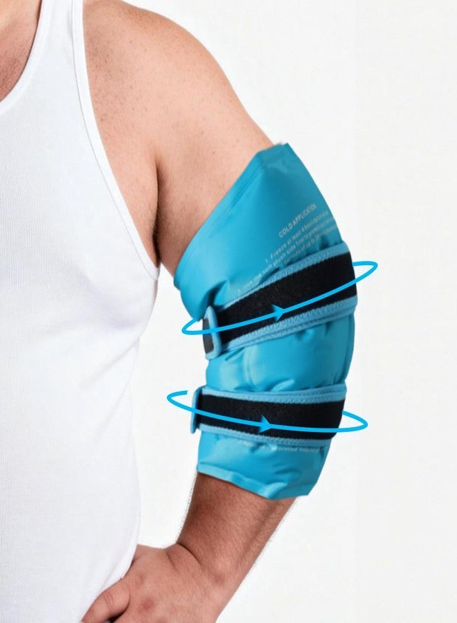 King Mills Plus Size Elbow Ice Sleeve, Ideally Used as Tennis Elbow Ice Pack Wrap with Cold or Hot Therapy for Bursitis, Golfers Treatment, Arthritis, and Tendonitis Pain Relief - Image 1