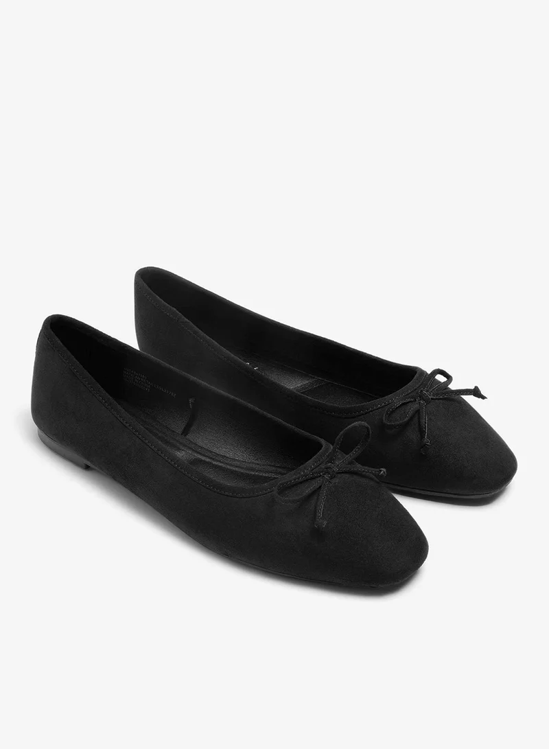 ماتلان حذاء باليه أسود واسع