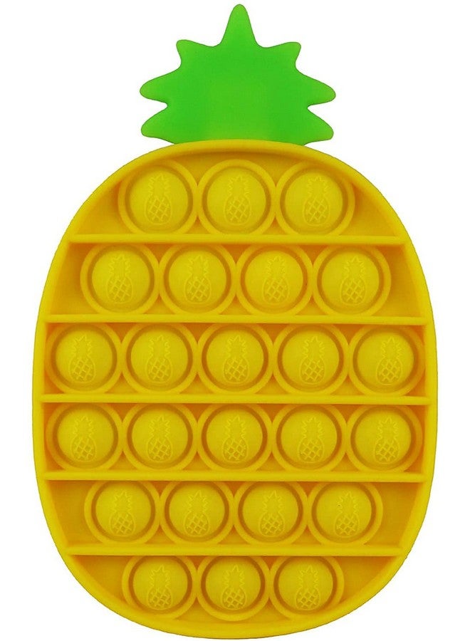 FunBlast FunBlast Carrot & Pineapple Pop It Fidget Toy, Autism Special Needs Silicone Stress Reliever, Squeeze Sensory Toy - Pack of 2  - Image 3