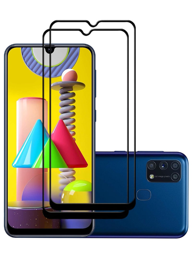 أكاليكس قطعتين، حماية شاشة، لهاتف سامسونج جالاكسي M31، جودة ممتازة. - Image 1