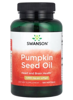 SWANSON Pumpkin Seed Oil 1,000 mg 100 Softgels  - Image 1