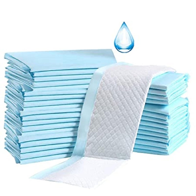 CUFF- SHIELD underpads, Super Absorbent Polymer & Soft Surface (Large, 60x90 cm, Pack of 10 Pcs, Blue) - Image 1