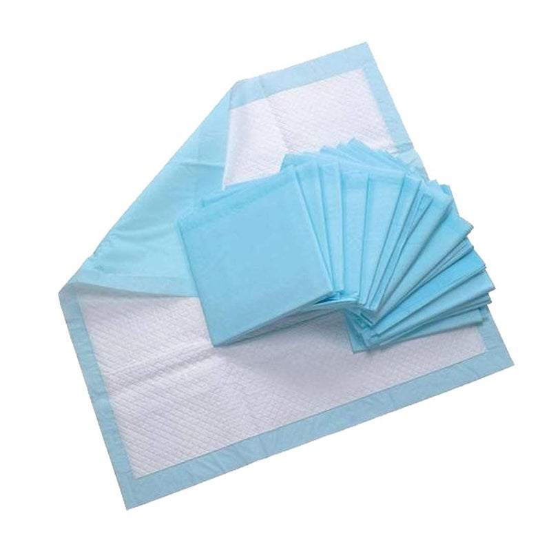 CUFF- SHIELD underpads, Super Absorbent Polymer & Soft Surface (Large, 60x90 cm, Pack of 10 Pcs, Blue) - Image 2