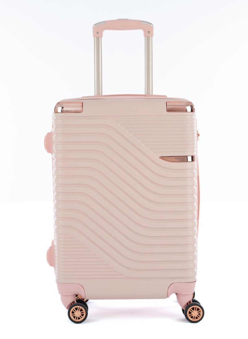 LIMRA cabin carry check-in luggage trolley size 20 inch pink - Image 2