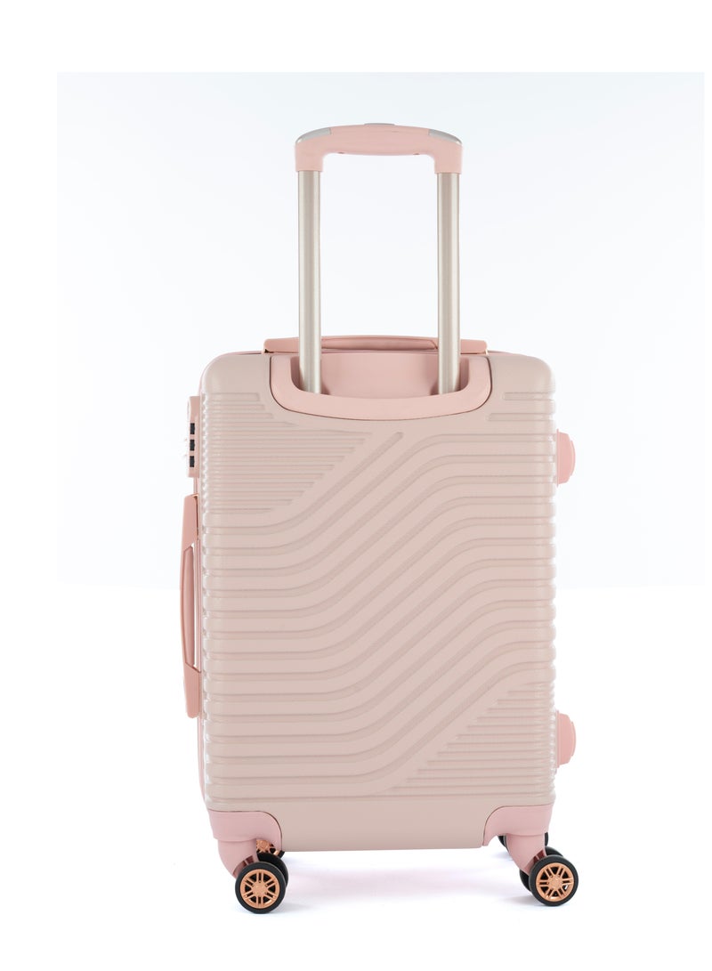 LIMRA cabin carry check-in luggage trolley size 20 inch pink - Image 3