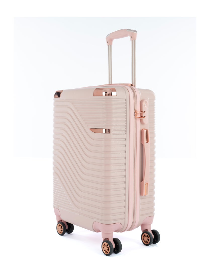 LIMRA cabin carry check-in luggage trolley size 20 inch pink - Image 1