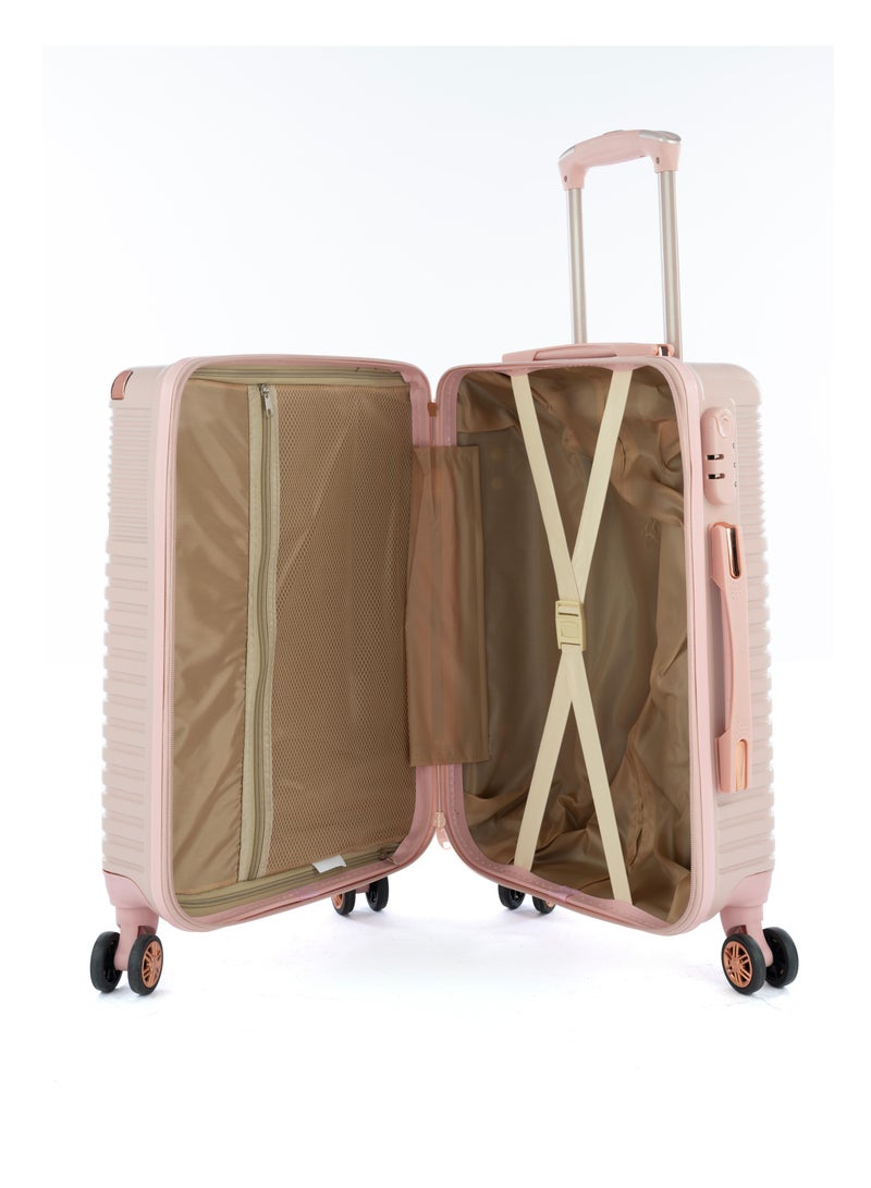 LIMRA cabin carry check-in luggage trolley size 20 inch pink - Image 4