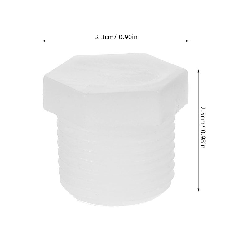 12Pcs PVC Drain Plug Cap Replacement For RV Camper Motorhome Water Heater Tank - Image 3