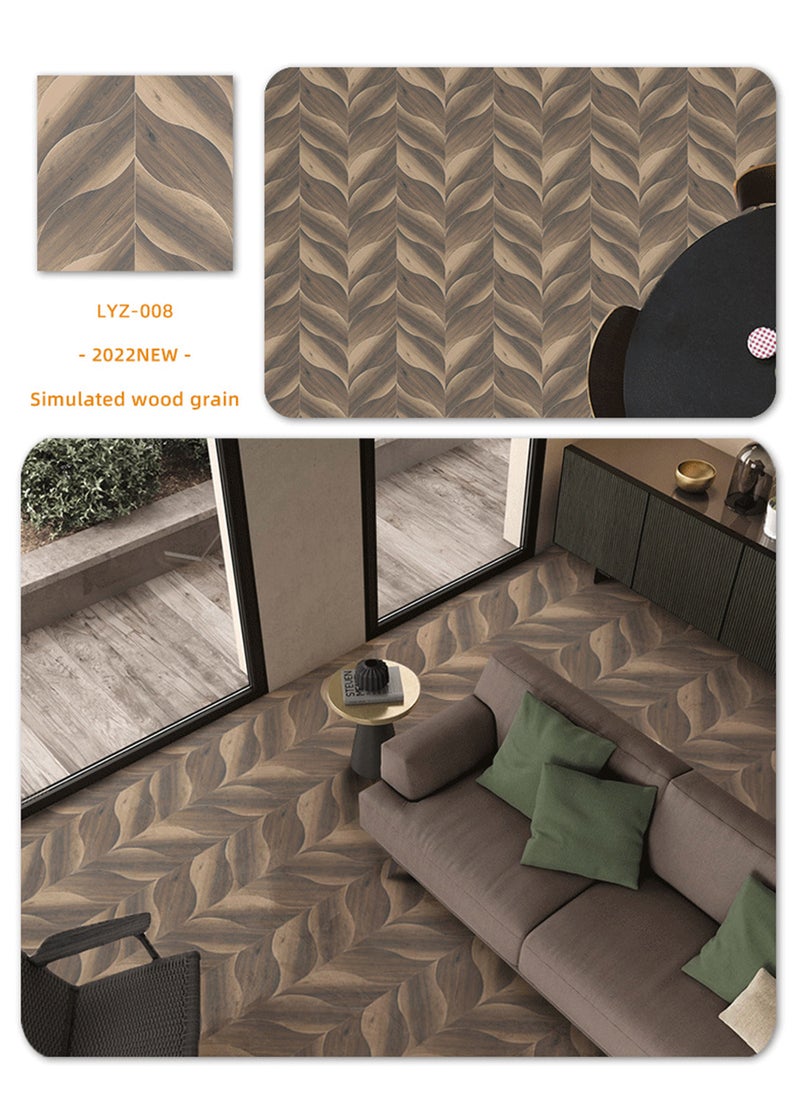 Sharpdo 5Pcs Wall Sticker home decoration Self-adhesive 3D Wall Panels Floor Sticker  PVC Material Multicolour 40 x 40CM - Image 2